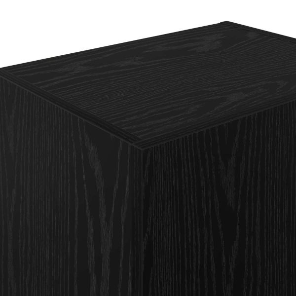 TV стенен шкаф Черния дъб 40,5 x 30 x 102 см Инженерно дърво