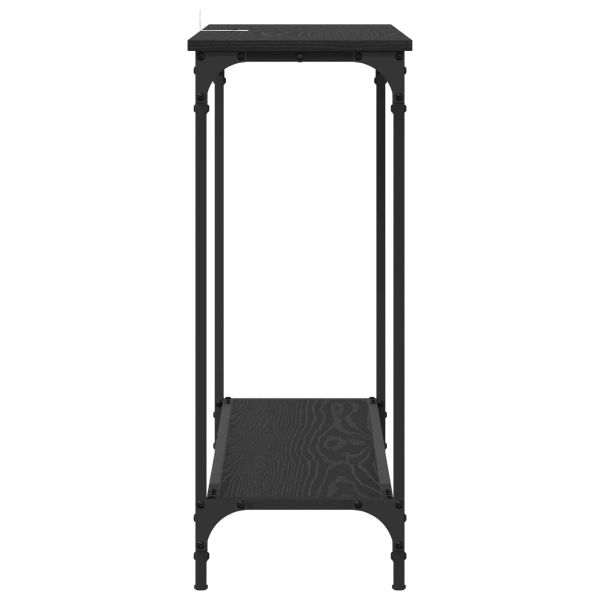 Конзолна маса Черен дъб 101 x 30.5 x 75 см Инженерно дърво