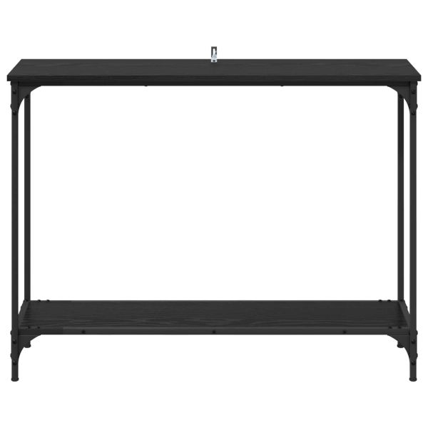 Конзолна маса Черен дъб 101 x 30.5 x 75 см Инженерно дърво
