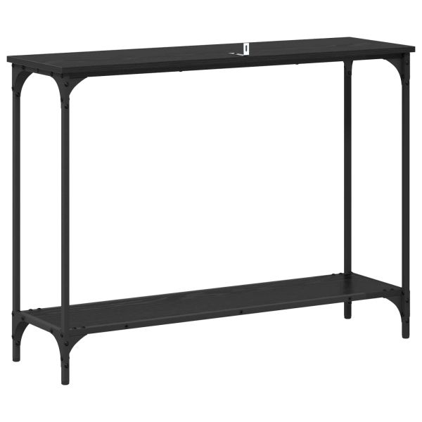 Конзолна маса Черен дъб 101 x 30.5 x 75 см Инженерно дърво