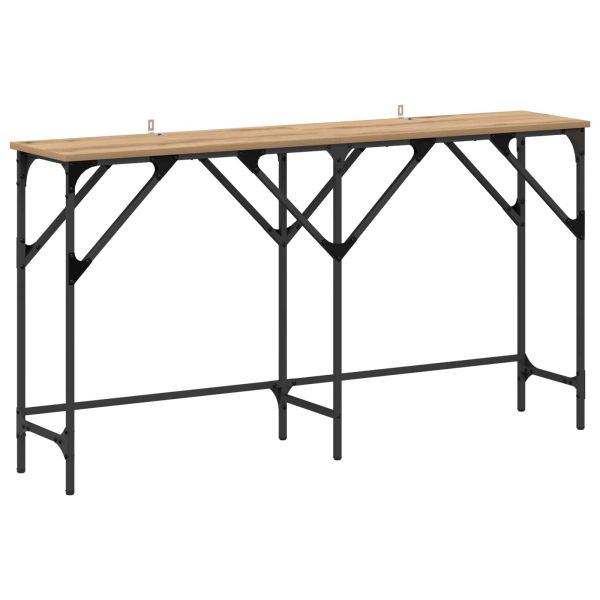 Конзолна маса дъб артизан 140 x 29 x 75 см Инженерно дърво