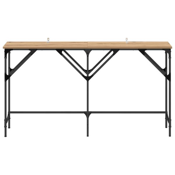 Конзолна маса дъб артизан 140 x 29 x 75 см Инженерно дърво