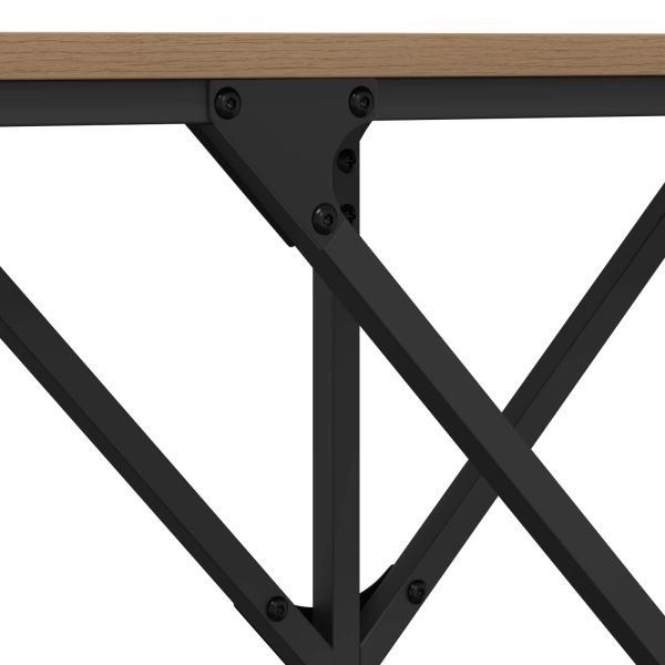 Конзолна маса дъб артизан 140 x 29 x 75 см Инженерно дърво