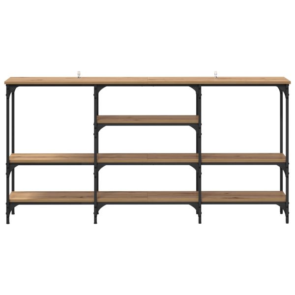 Конзолна маса дъб артизан 160 x 29 x 80 см Инженерно дърво