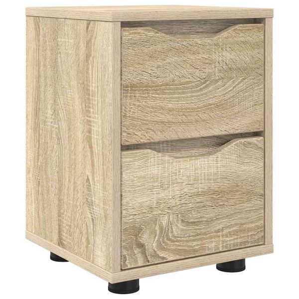 Нощно шкафче Сонома дъб 30,5 x 30 x 43 см Инженерно дърво