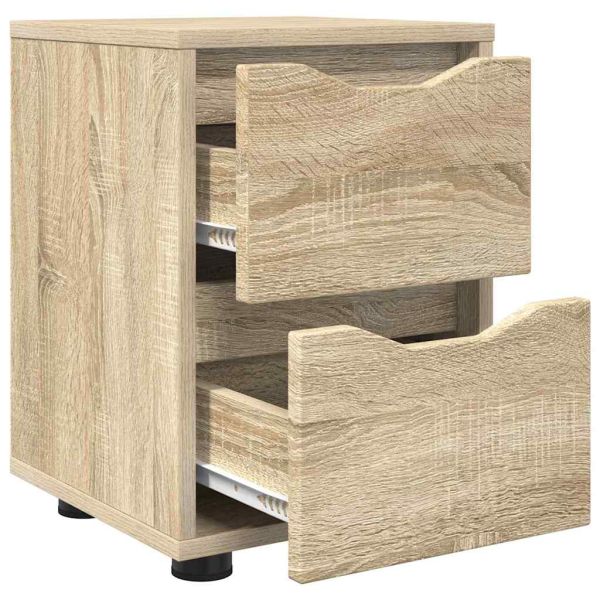 Нощно шкафче Сонома дъб 30,5 x 30 x 43 см Инженерно дърво