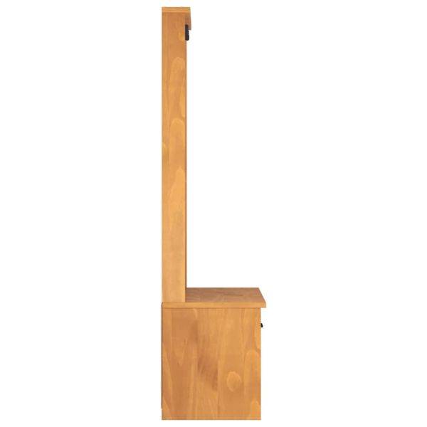vidaXLL Дърво за антре SANDNES 87x40x159,5 cm масивна дървесина бор
