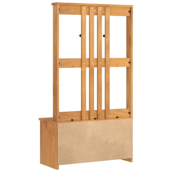 vidaXLL Дърво за антре SANDNES 87x40x159,5 cm масивна дървесина бор