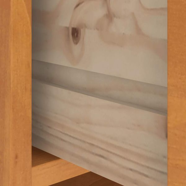 vidaXLL Дърво за антре SANDNES 87x40x159,5 cm масивна дървесина бор
