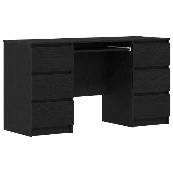 Бюро с чекмедже Черния дъб 140 x 50 x 76 см Инженерно дърво