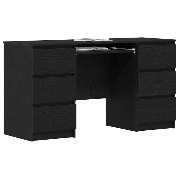 Бюро с чекмедже Черния дъб 140 x 50 x 76 см Инженерно дърво