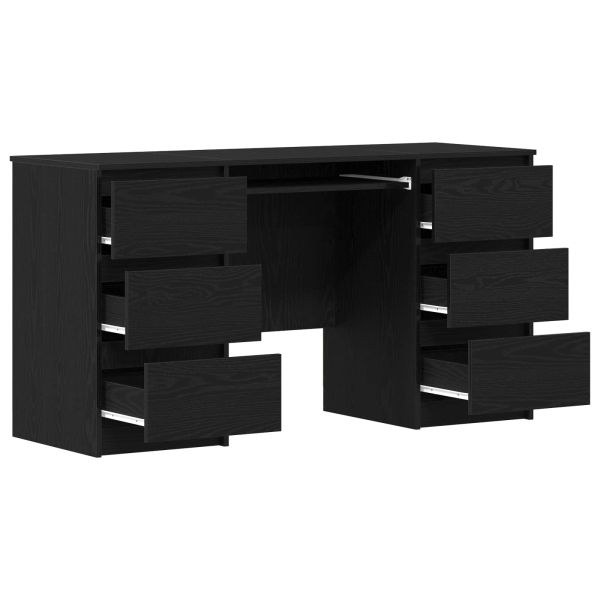 Бюро с чекмедже Черния дъб 140 x 50 x 76 см Инженерно дърво