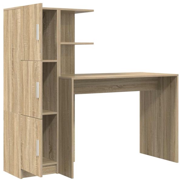Бюро 2 pcs Сонома дъб