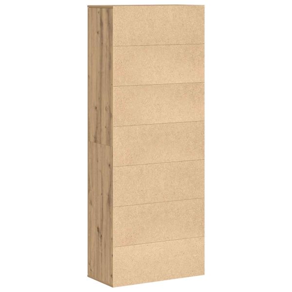 Висок шкаф Дъб 70 x 33.5 x 180 см Инженерно дърво