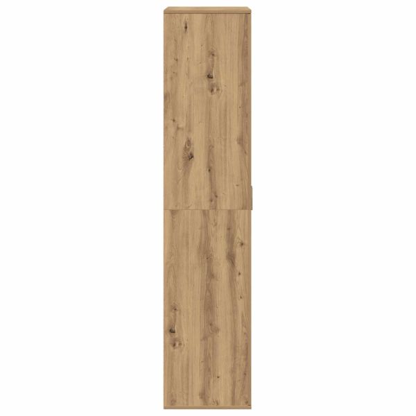 Шкаф с рафт дъб артизан 80 x 39 x 178 см Инженерно дърво