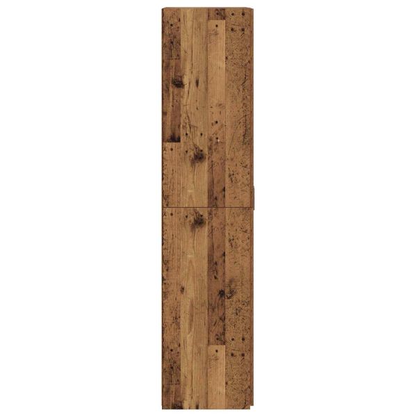 Висок шкаф 2 pcs Старо дърво 70 x 42,5 x 185 см