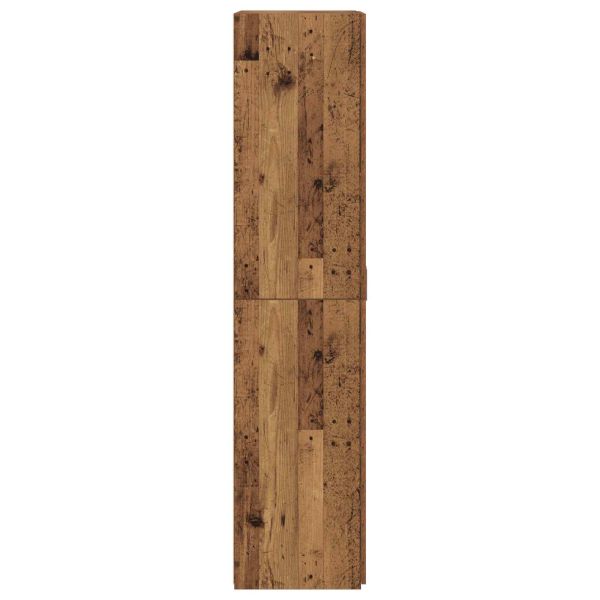 Висок шкаф 2 pcs Старо дърво 80 x 42 x 185 см
