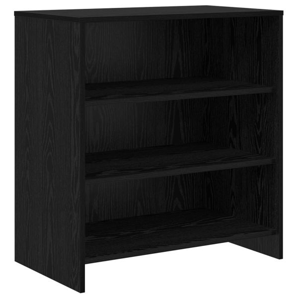 Служебен шкаф 3 pcs Черния дъб 70 x 41 x 75 см Инженерно дърво