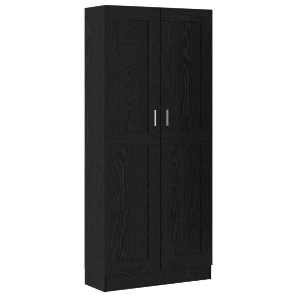 Шкаф за книги Черния дъб 82,5 x 30,5 x 185 см Инженерно дърво