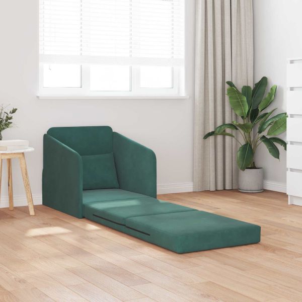 Диван легло Тъмен зелен 65 x 80 x 83 см Кадифе