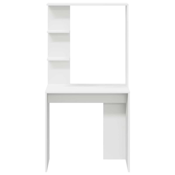Бюро с рафт Бяло 78,5 x 37 x 154,5 см Инженерно дърво