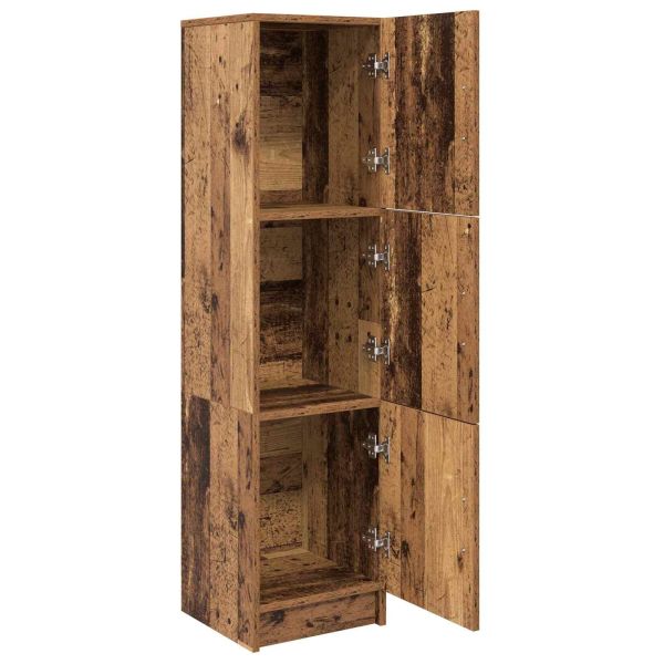 Висок шкаф Старо дърво 31.5 x 32 x 122.5 см