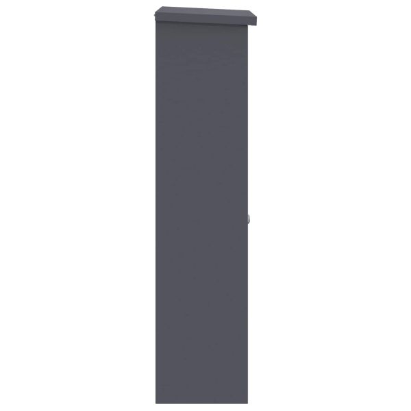 Пощенска кутия за пратки Антрацит 44,5 x 29 x 110,5 см Стомана
