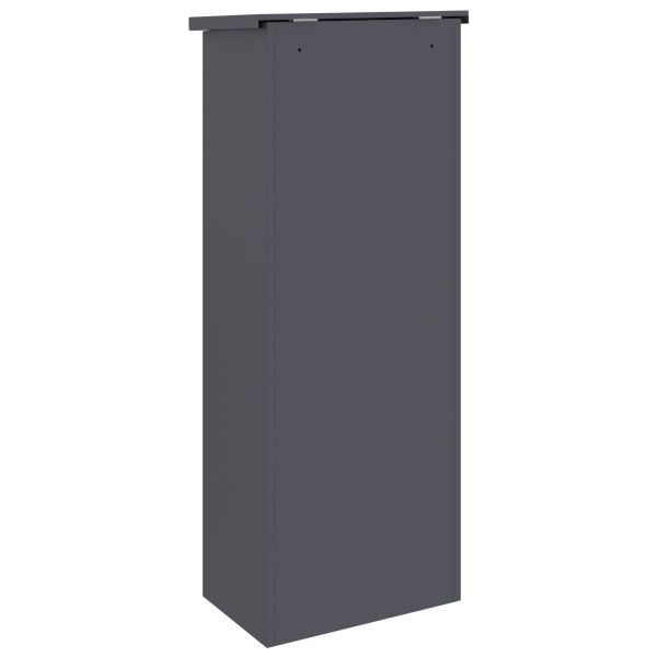 Пощенска кутия за пратки Антрацит 44,5 x 29 x 110,5 см Стомана