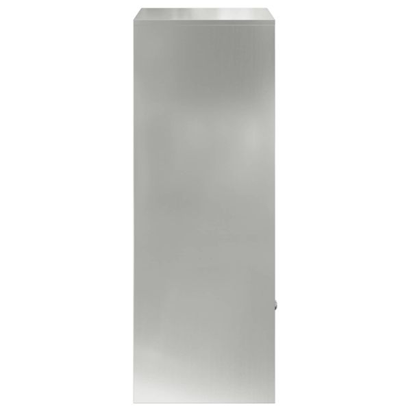 Пощенска кутия за пратки с врата Сребристо 47,5 x 38 x 59 см