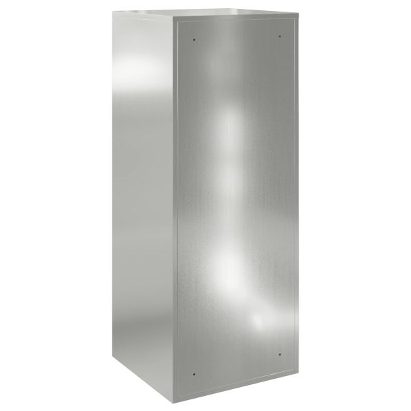 Пощенска кутия за пратки с врата Сребристо 47,5 x 38 x 59 см