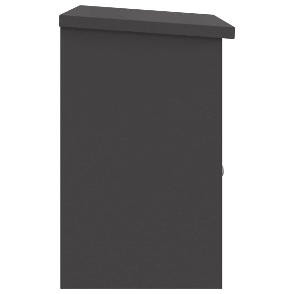 Пощенска кутия за пратки Черно 47.5 x 38 x 59 см Стомана