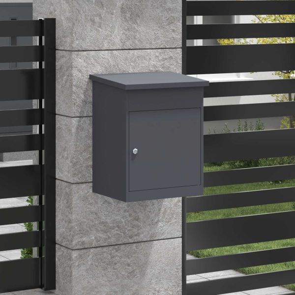 Пощенска кутия за пратки Антрацит 47.5 x 38 x 59 см Стомана