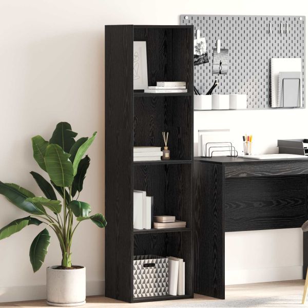 Рафт за книги Черния дъб 40 x 30 x 152 см Инженерно дърво