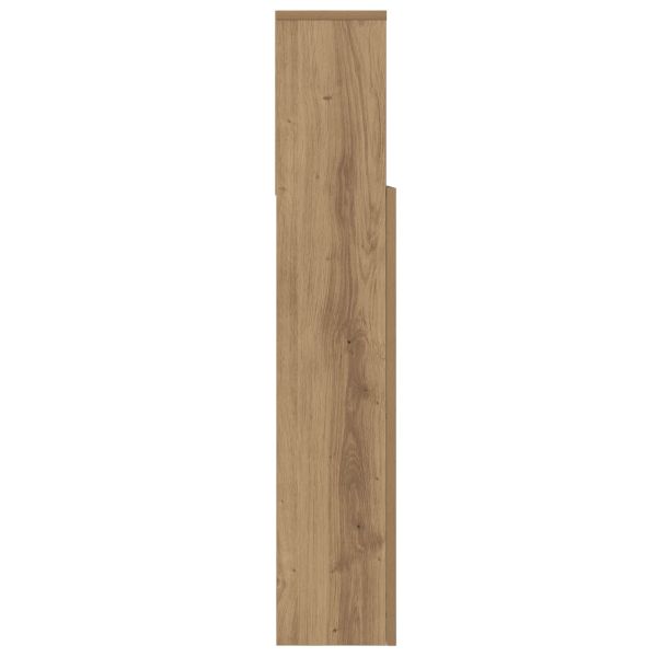 Табла за легло с рафт Дъб 220 x 19 x 101,5 см Инженерно дърво