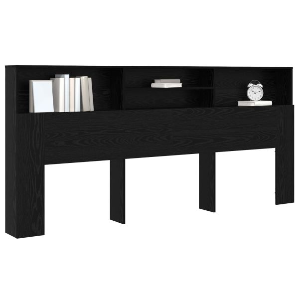 Табла за легло Черния дъб 220 x 19 x 101,5 см Инженерно дърво