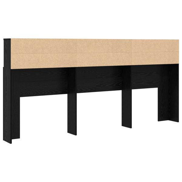 Табла за легло Черния дъб 220 x 19 x 101,5 см Инженерно дърво