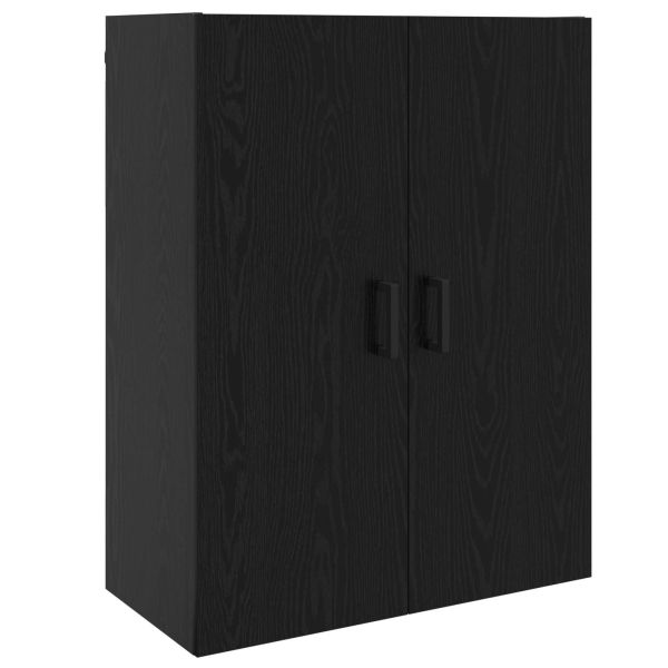 Стенен шкаф Черния дъб 69,5 x 34 x 90 см Инженерно дърво