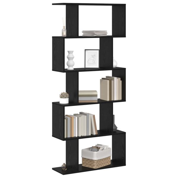 Шкаф за книги Черния дъб 70 x 24 x 161 см Инженерно дърво