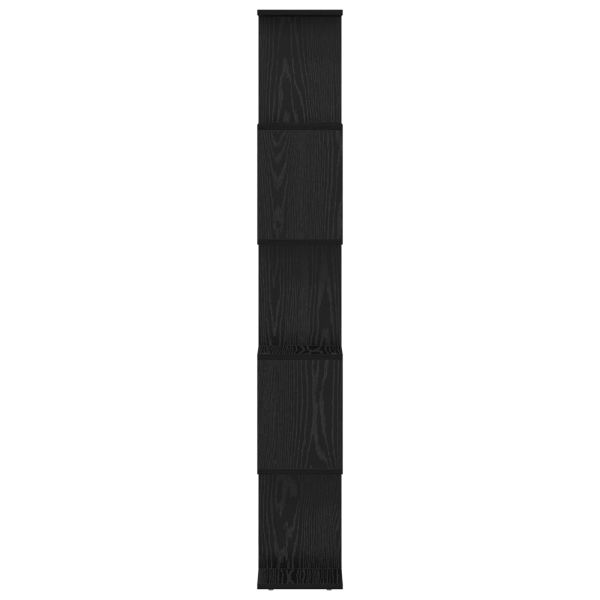 Шкаф за книги Черния дъб 70 x 24 x 161 см Инженерно дърво