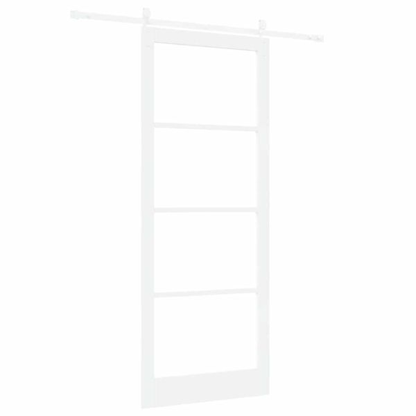 Преплъзваща се врата Бяло 93 x 232 см