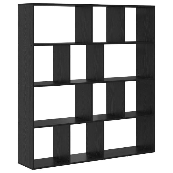 Шкаф за книги Черния дъб 132 x 29 x 141,5 см Инженерно дърво