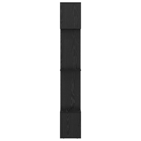 Шкаф за книги Черния дъб 92 x 29 x 188 см Инженерно дърво