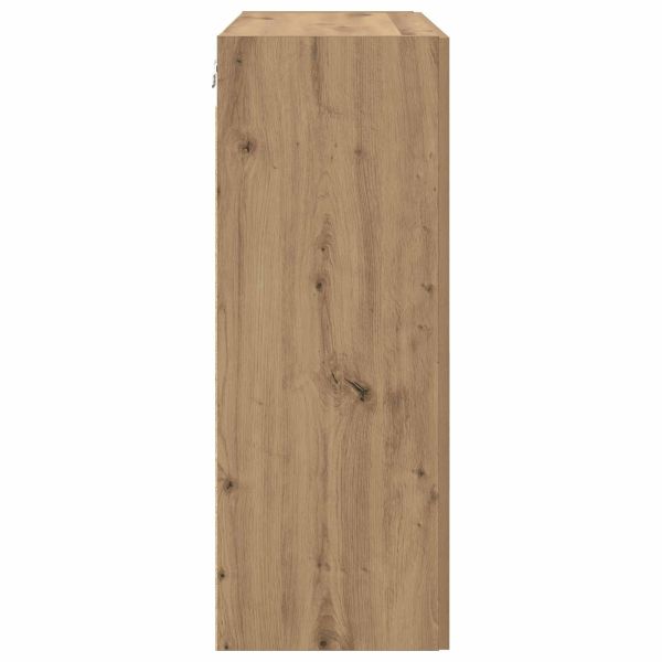 Стенно шкафче 2 pcs Дъб 69,5 x 34 x 90 см Инженерно дърво