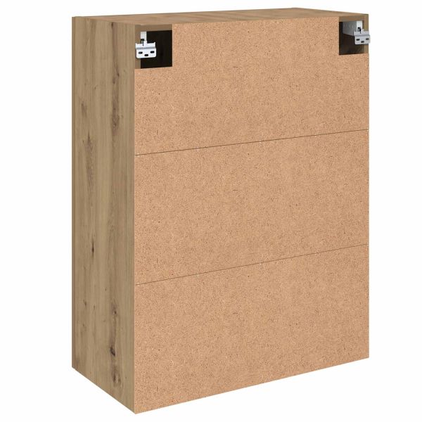 Стенно шкафче 2 pcs Дъб 69,5 x 34 x 90 см Инженерно дърво