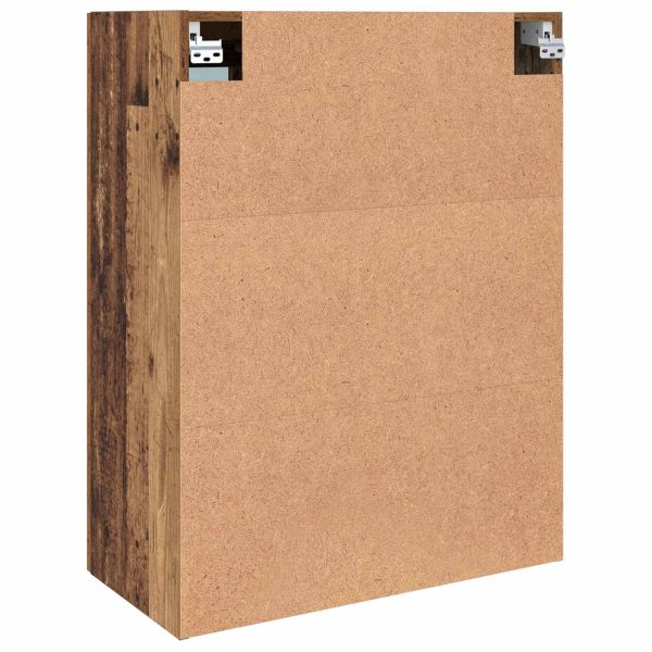 Стенни шкафове 2 pcs Старо дърво 69,5 x 34 x 90 см