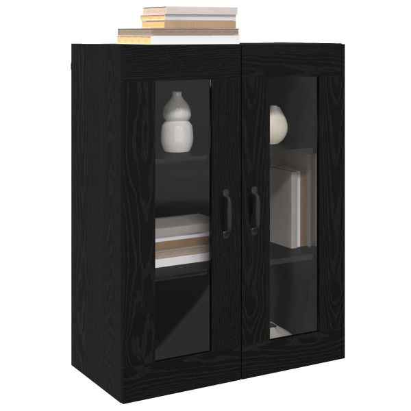 Стенни шкафове 2 pcs Черен дъб 69,5 x 34 x 90 см