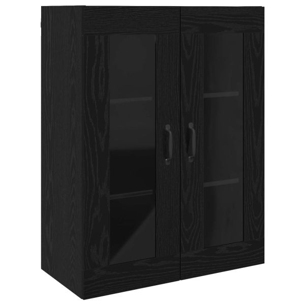Стенни шкафове 2 pcs Черен дъб 69,5 x 34 x 90 см