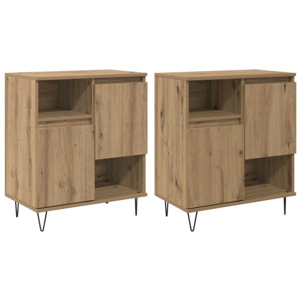 Служебен шкаф 2 pcs Дъб 60 x 35 x 70 cm