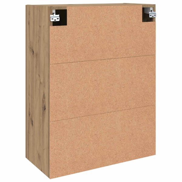 Стенно шкафче 2 pcs Дъб 69,5 x 34 x 90 см Инженерно дърво