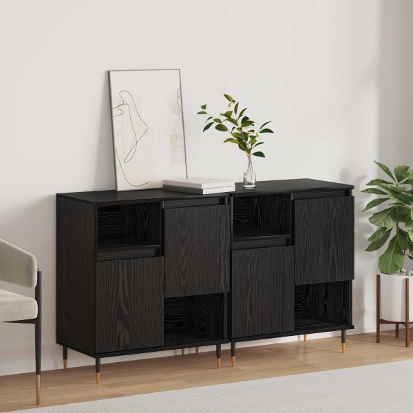 Скейдбордове 2 pcs Черен дъб